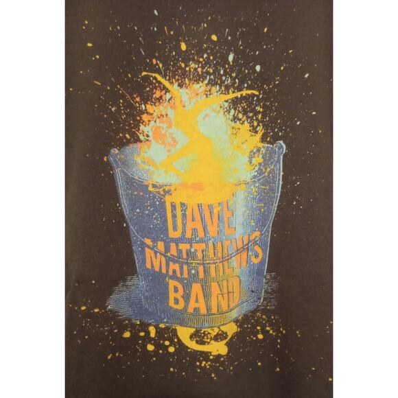 VTG Y2K Dave Mathews Band Graphic Tee Anvil Organic Cotton Grey SIZE Medium - Picture 3 of 6